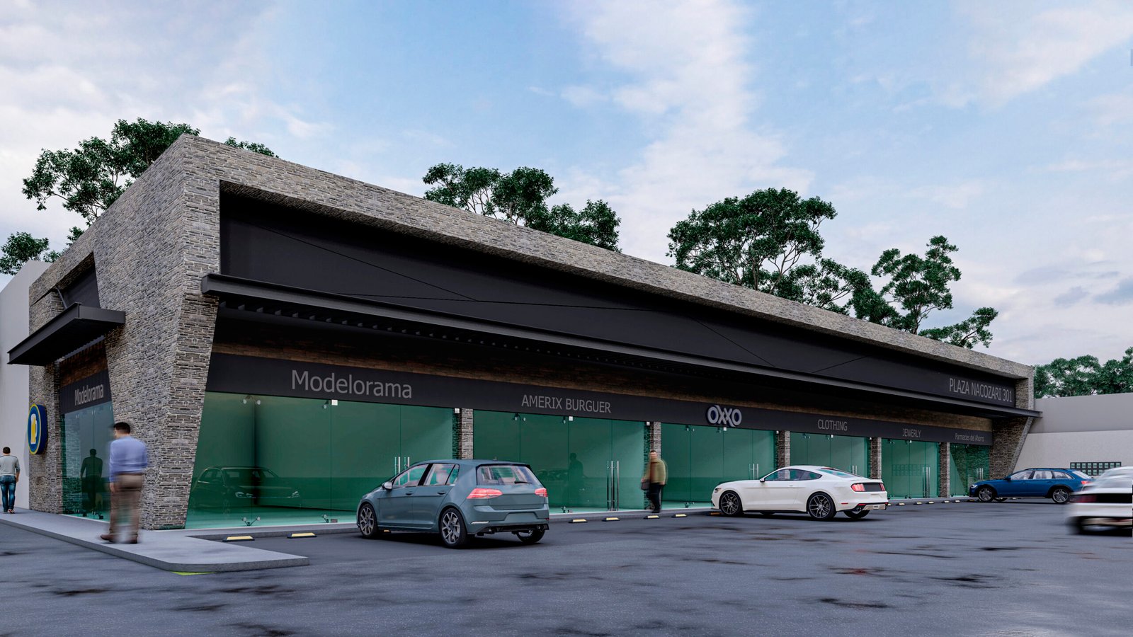 Fachada Plaza Nacozari